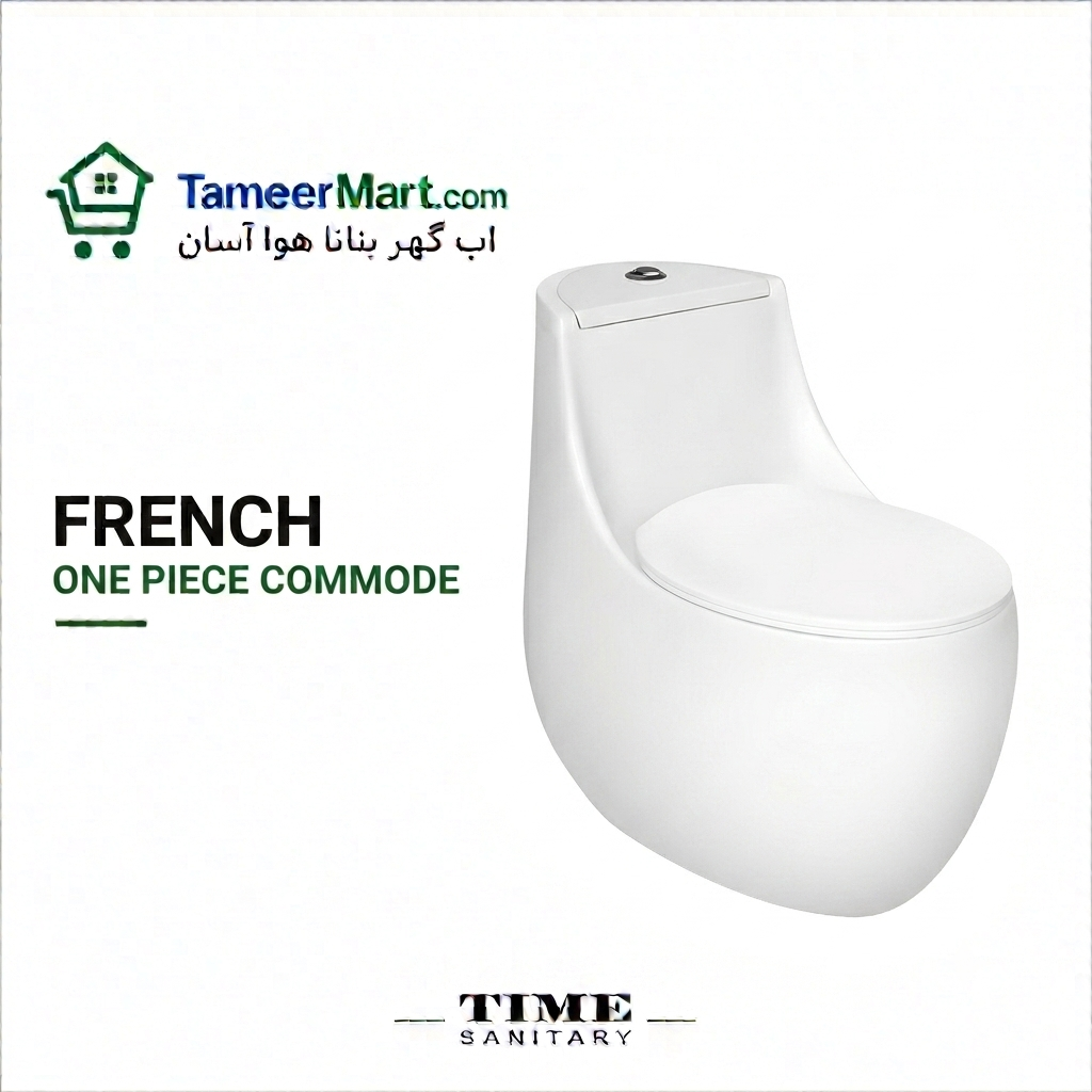 French One Piece Commode